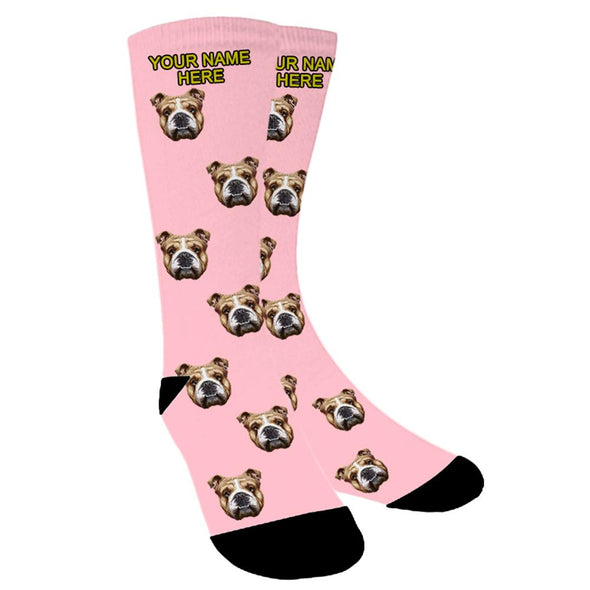 Custom  Photo Funny Dog Cat Socks Unisex - amlion